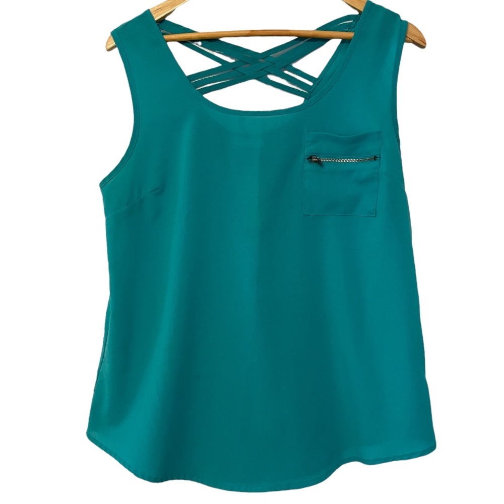 Mine Tank with Lattice Strap Detail on Back
